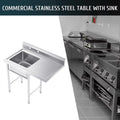 Commercial Strainer Wilprep for Steel Stainless Bar Kitchen Backsplash Utility Drainboard Sink w