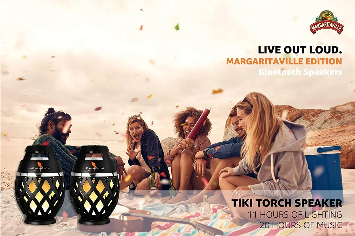 Black, MA112--2 Margaritaville Pack Bluetooth Portable Speaker,