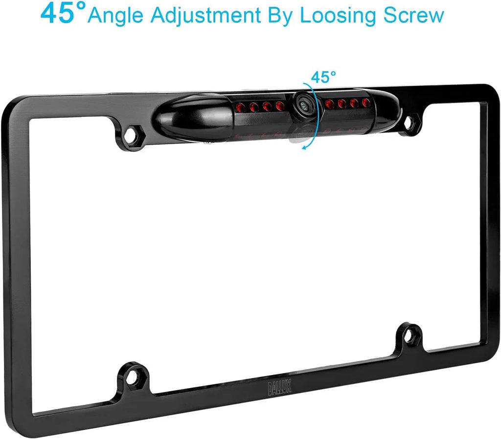 Backup Rearview Frame Plate KWV820BT for Black -V820BT Camera License