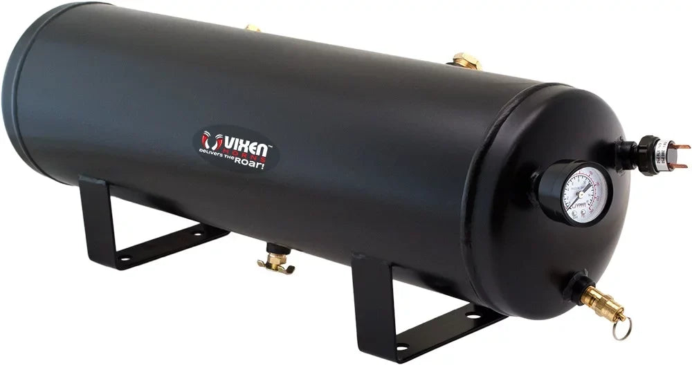 Horn Onboard Liter) (12 3 Vixen Gallon with Compressor VXO8330B Horns System/Kit 200 12V Train/Air Tank