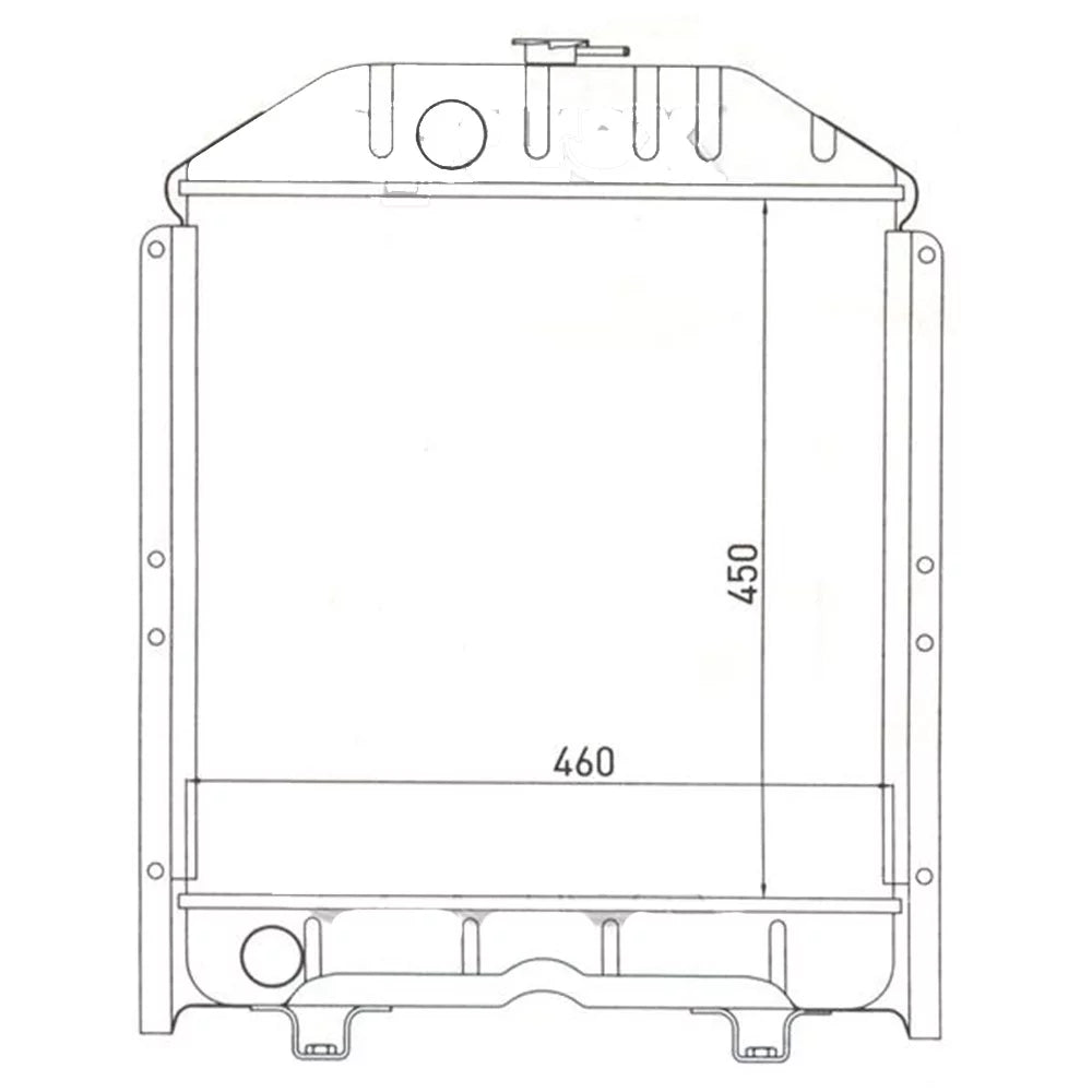 5118305 TD75 Radiator Holland TD60D TD85D RAParts TD650DT New + Ford TD75D Fits Tractor