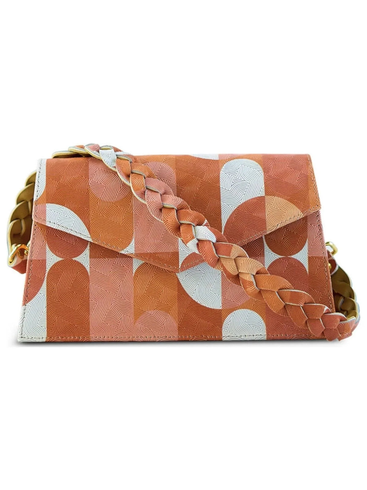 Leather Beige Zaya Women's Handbag Strap Picasso Single Purse Patterned Neutral