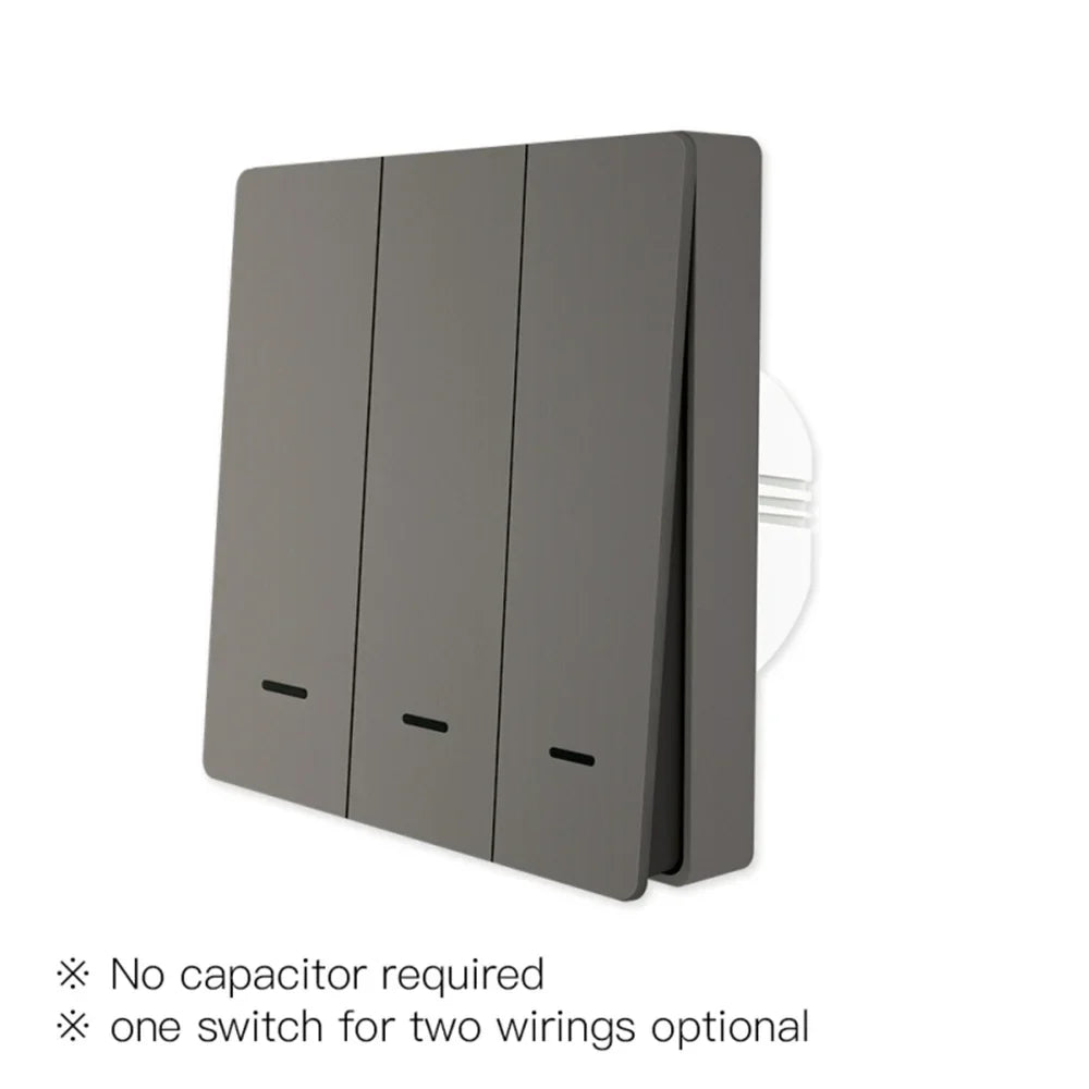 with/without Smart ZigBee 2/3 Light Life with Alexa Google Switch Neutral Way Wire Needed Tuya Smart Works 2mqtt Capacitor No