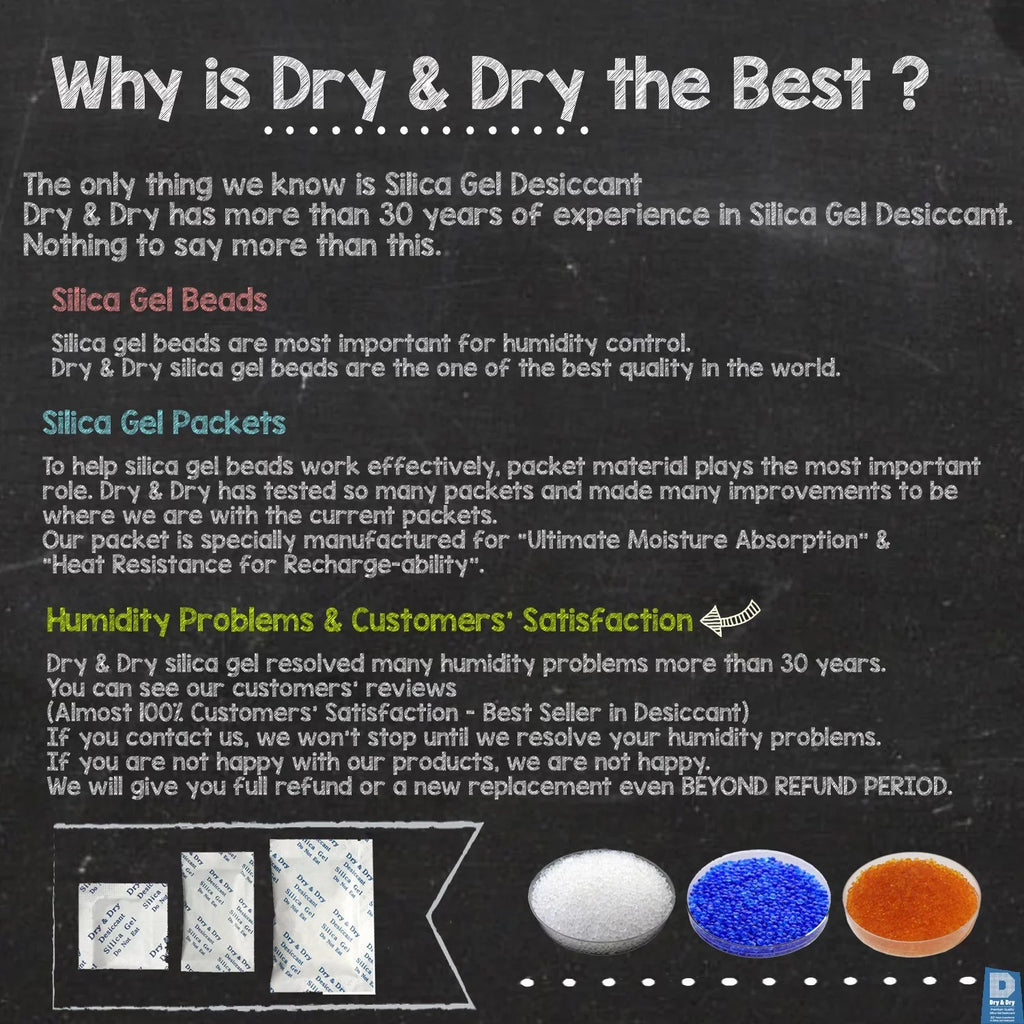 Dehumidifiers Fabric Desiccant Packs] Silica Dry" Rechargeable [50 Gram & 50 - "Dry Premium Packets Gel