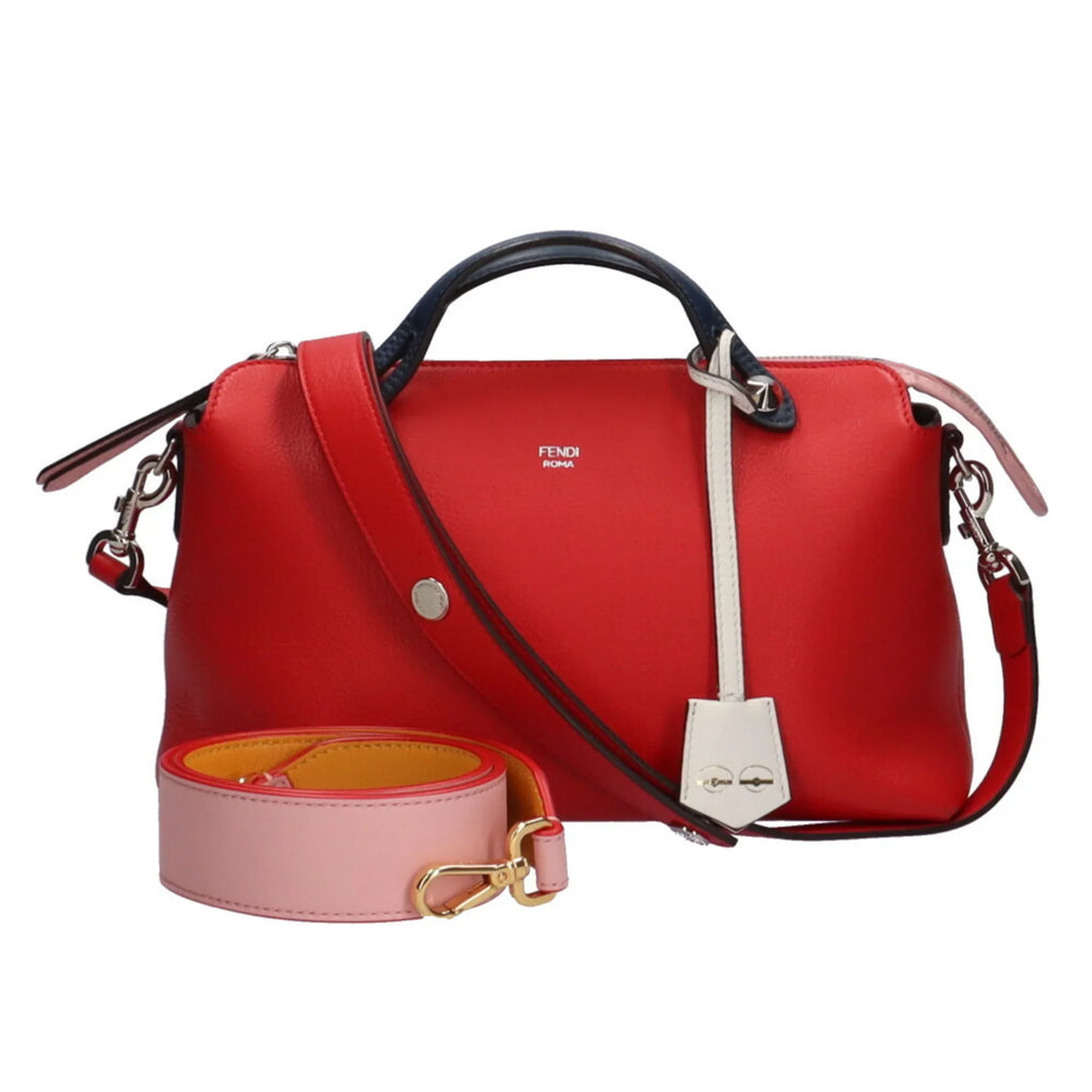 shoulder red leather (Good) ladies Fendi way bag visor Pre-Owned