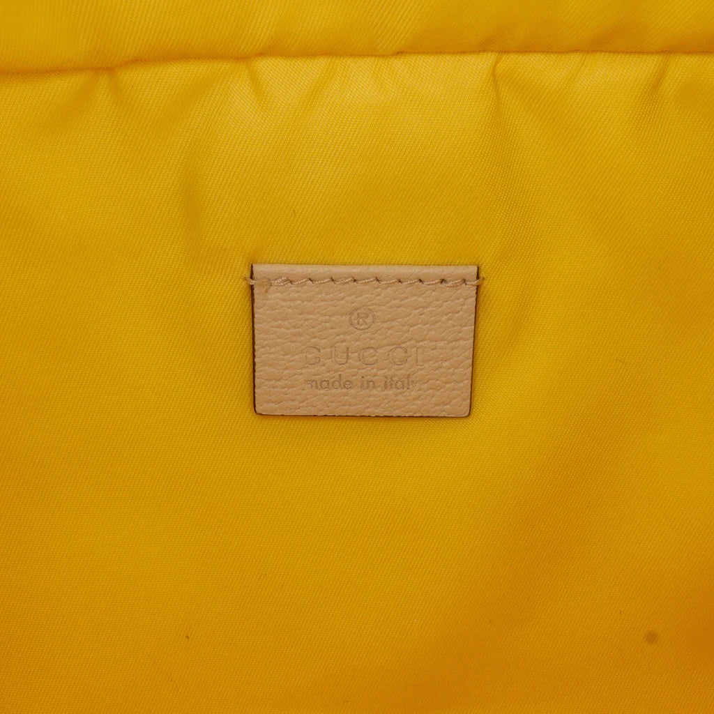 Blind Nylon For with Defects) Fabric Belt Authenticated (New Unisex Love Gucci Pre-Owned Bag Yellow