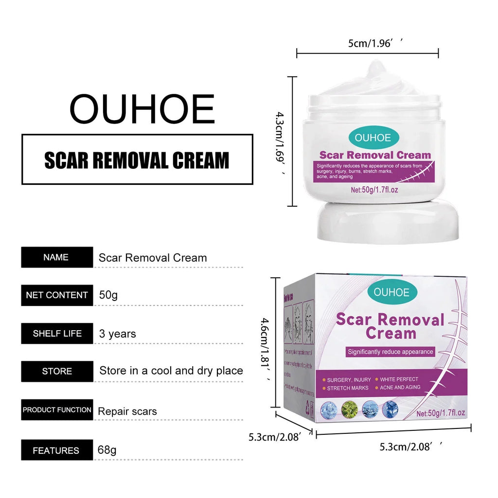 Scar Cream Removal Cream Scar Repair Skin and 2PCS Scar 50ml Removal Repair