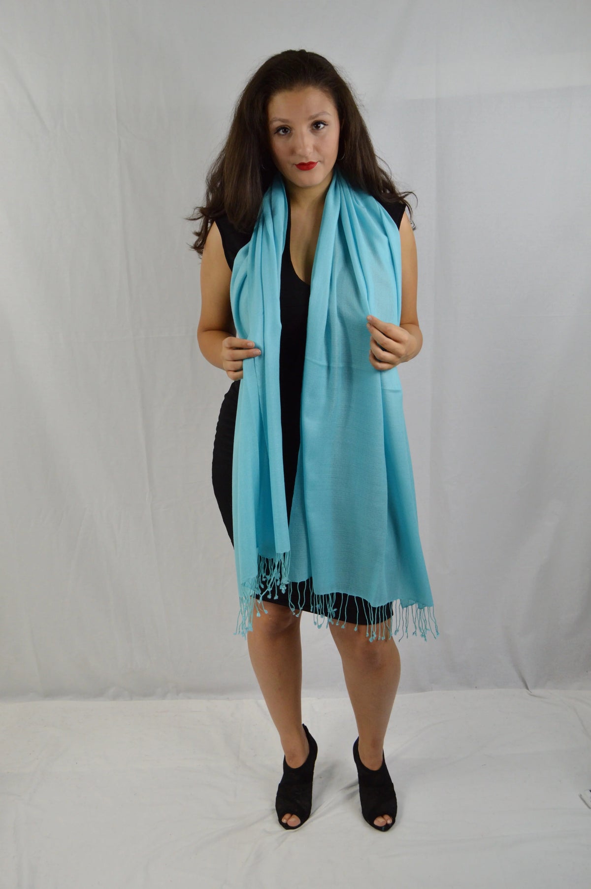 Fancy Regular (Tiffany Shawl/Evening Pashmina Shawl/Light Shawl/Scarf/Scarves Shawl/Moisture Shawl) Shawl/Pashmina Blue Shawl/Summer weight Shawl/Sheer