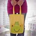 '- Funny Tote 10.6 Shopper 2.1 Frog Bag Applique x -36- in. Kids & Kids Embroidered Fabric x 9.5 Bag Art