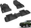 Floor Rear, Climatic and Protection 1st Subaru 2nd Forester 3W Liners Row Full Mats & Automotive Include 2019-2023 Custom Mats for All Black Floor Set Floor Front