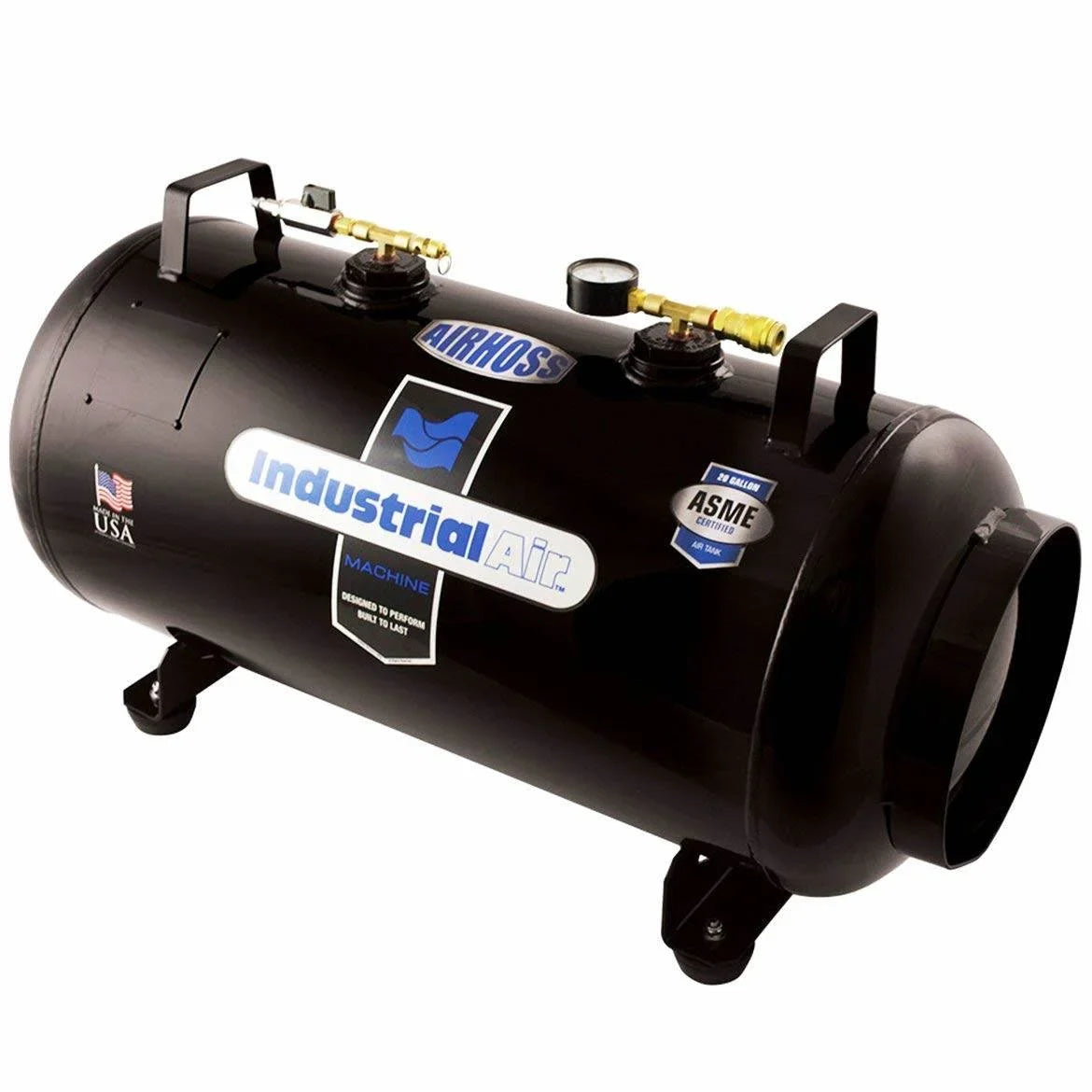 Tank 20 Industrial Horizontal Vertical Auxiliary Air AirHoss & Small Gallon Air