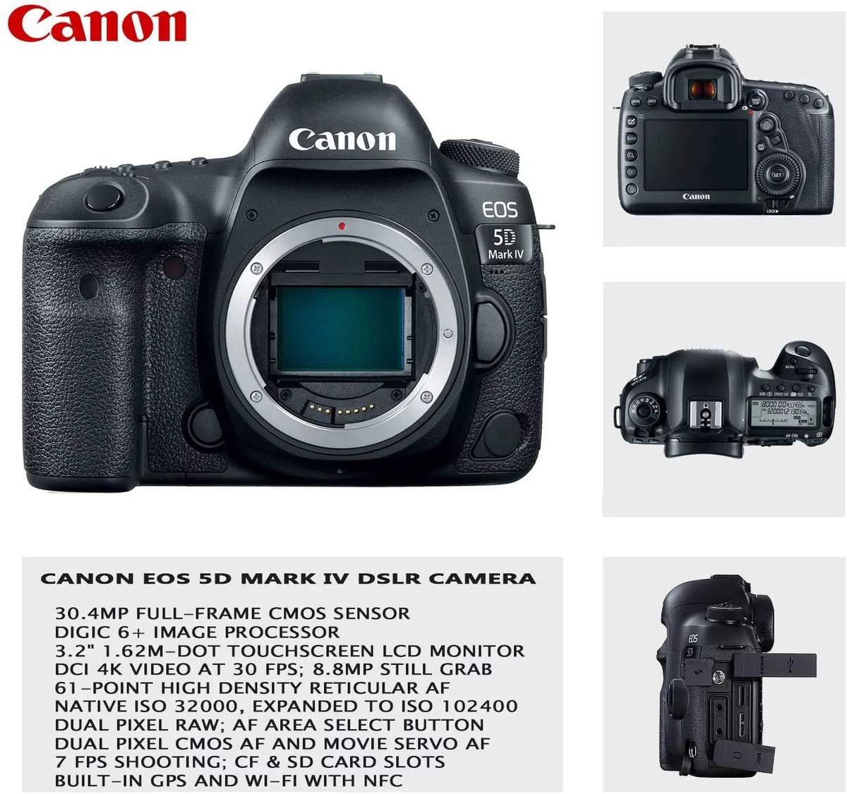 '+ Headphones w/Canon Bundle Monitor End + Video Creator Mark 24-105mm + Canon Series 5d Premium Monopod Kit 32gb Accessory Sony + Light + Memory f/4L Lens High Camera is Video