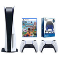 Adventure Big Surge with Sackboy: Console 5 and Starter 11-Piece Accessory Kit White Bundle Controller, Gamer Version Pro Pack A Playstation Extra Disc Sony
