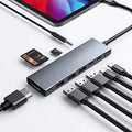 Air 3.5mm with Pro 2021 9-in-1 Pro 4K iPad Jack Charging, inch C Card for Reader, Type -C 3.0, /Micro iPad 4 Headphone Docking Station 12.9 iPad C 11 2018 Adapter Data 2020