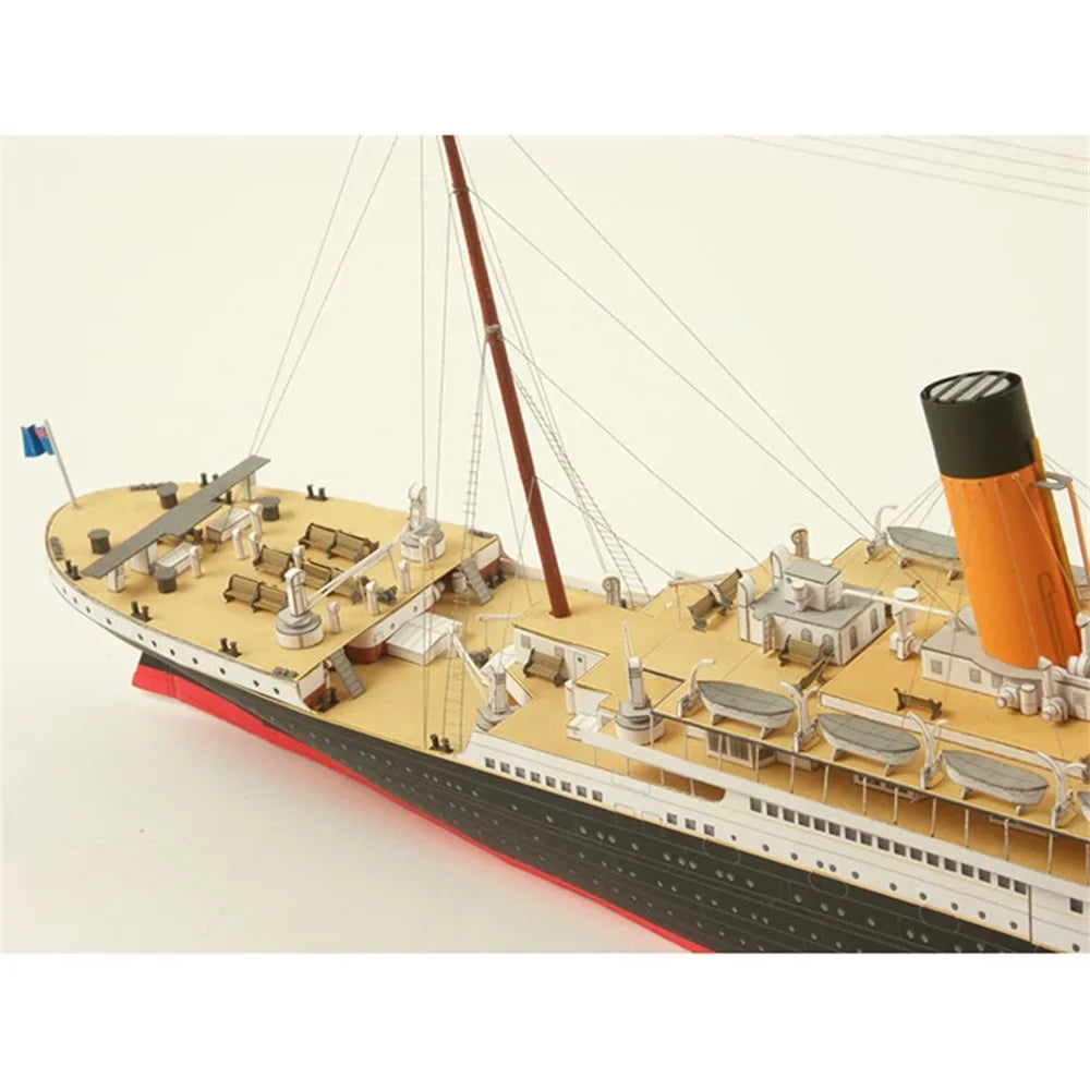 Ship Cruise Kit British 1:400 67*7CM Model Titanic Model Handmade ) (Unassembled Model Paper