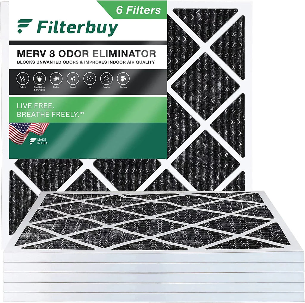 Activated Filters Odor Eliminator Filterbuy Air Pleated 18x18x1 Carbon Furnace (6-Pack) with 8