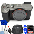 (Silver) - Camera a7C Sony 7PC Mirrorless Accessory Bundle -7CM2/S