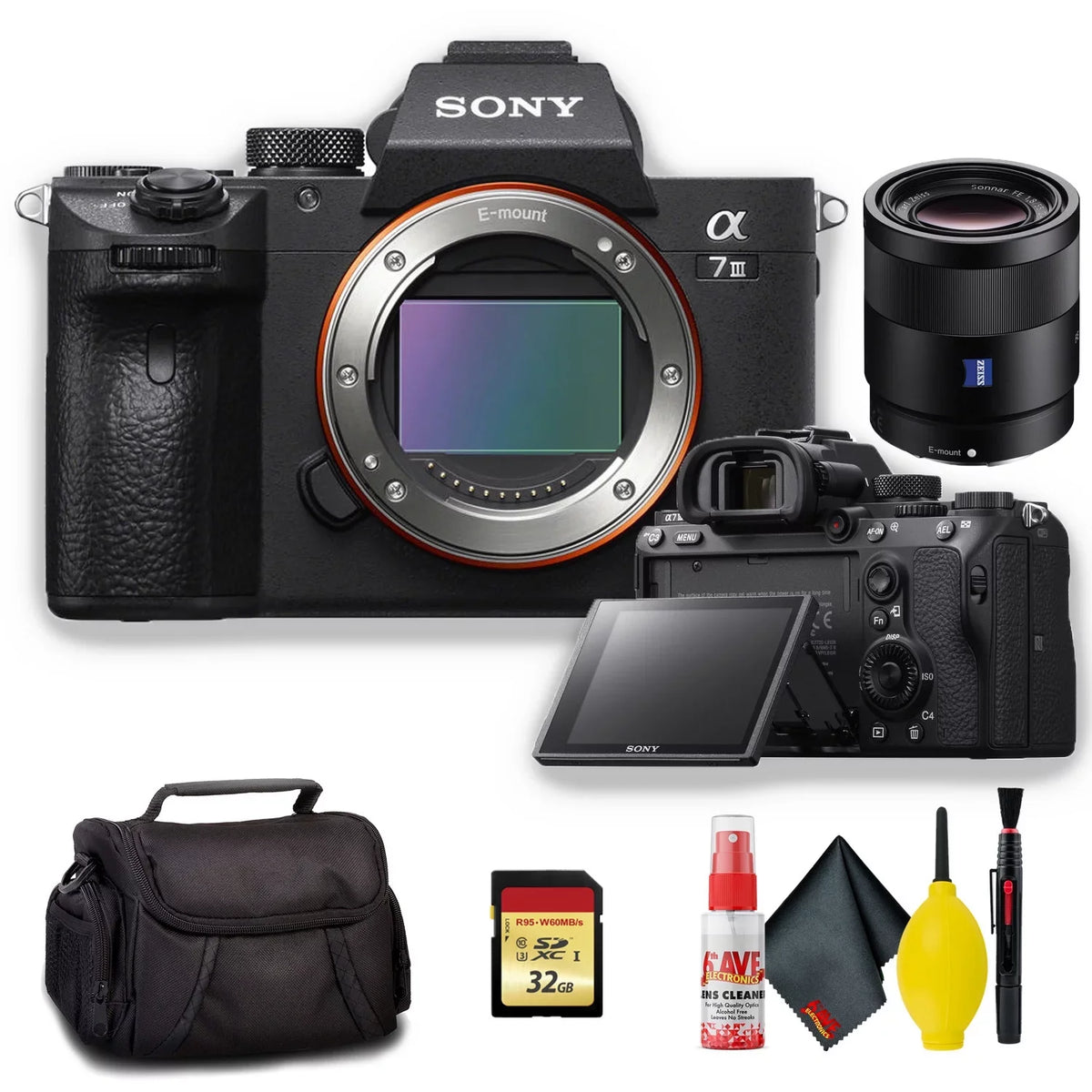 Sony with 55mm Lens Kit - f/1.8 a7 Standard Camera Digital Alpha Mirrorless E-Mount Sony