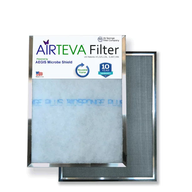Actual 1/2 Size: 1) Furnace Filter 13 1/2 , Replacement With 3/4" (1) x Biosponge 20 Plus Airteva (14 Pad 19 x x X