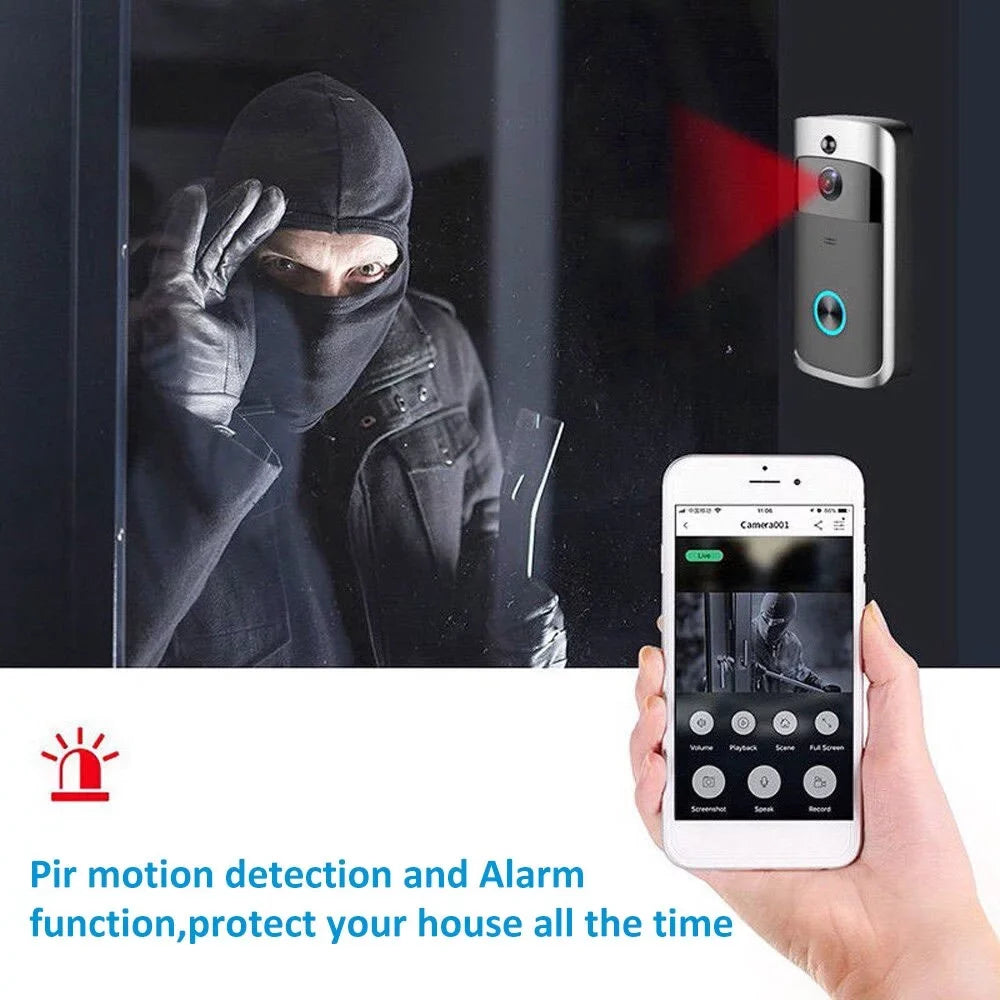 Detection WiFi Wireless Security Camera Motion Video Intercom Camera Doorbell Bell Vision Smart Night Doorbell Home Visual Door