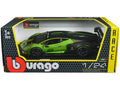 Corse" by #63 Essenza Bburago Model 1/24 Metallic Lamborghini Diecast and Black Series "Race" Green "Squadra SCV12 Car