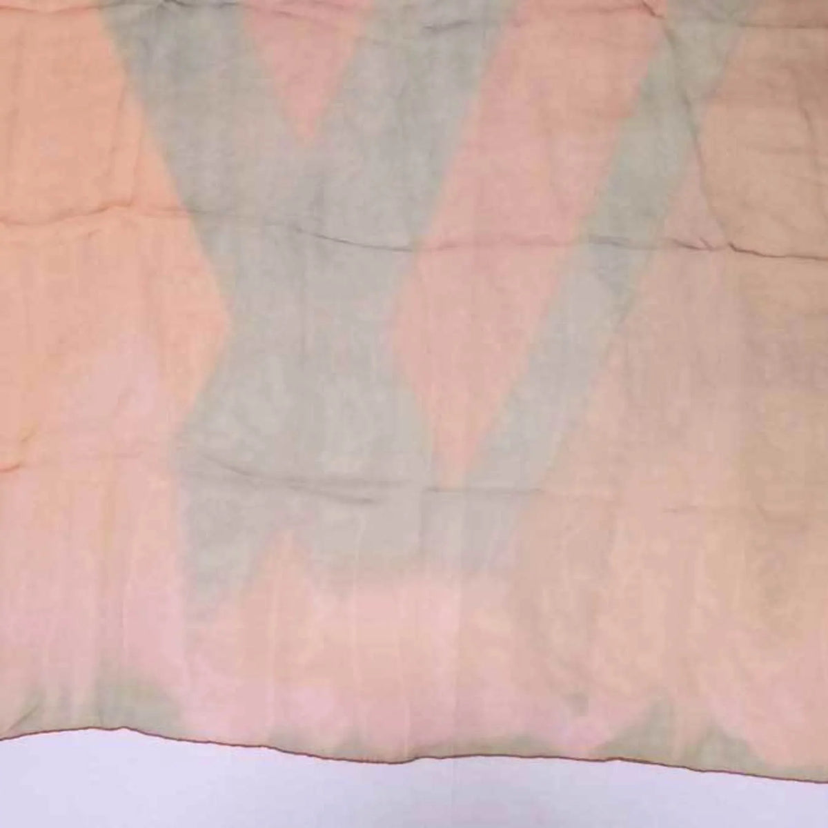 Yellow Louis Women's (Good) x Pre-Owned Logo Silk 100% Scarf Vuitton Orange Green