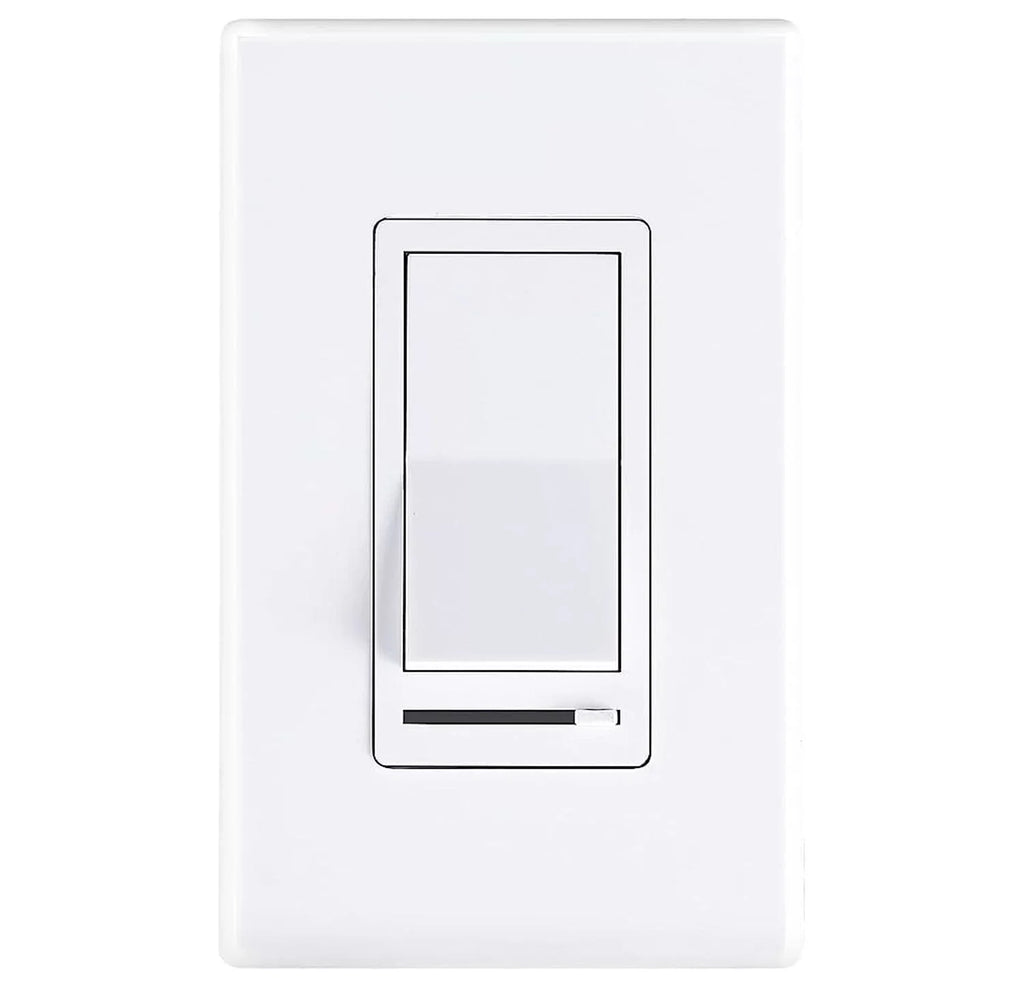 in Slide,600 Cloudy Switch for Included Wall Dimmer Dimmable Pole max,Shield Bay Watt Plate Light//Incandescent,3-Way Single