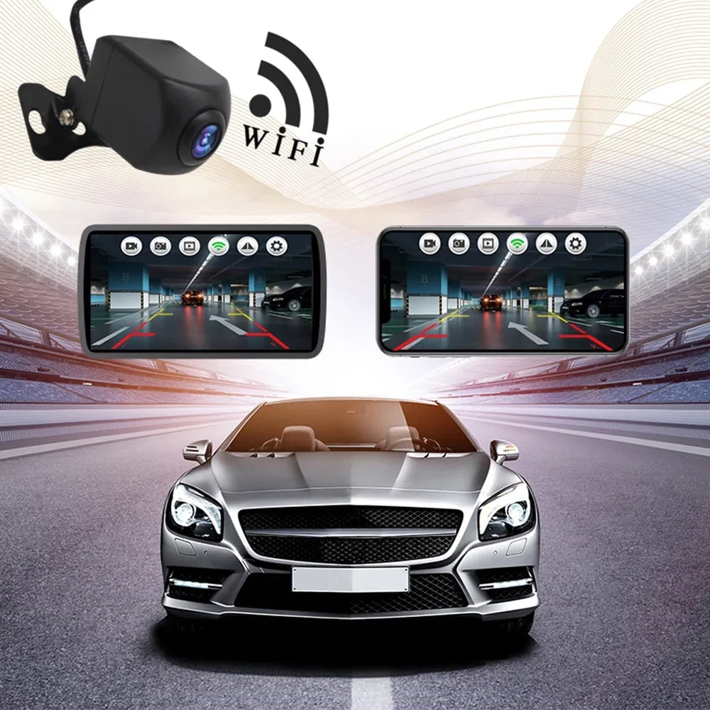 Moistureproof View Camera Backup with Night Wireless Vehicles, Backup Vision, IP67 Rear Monitor Reversing Wireless Camera WiFi Car, Camera for