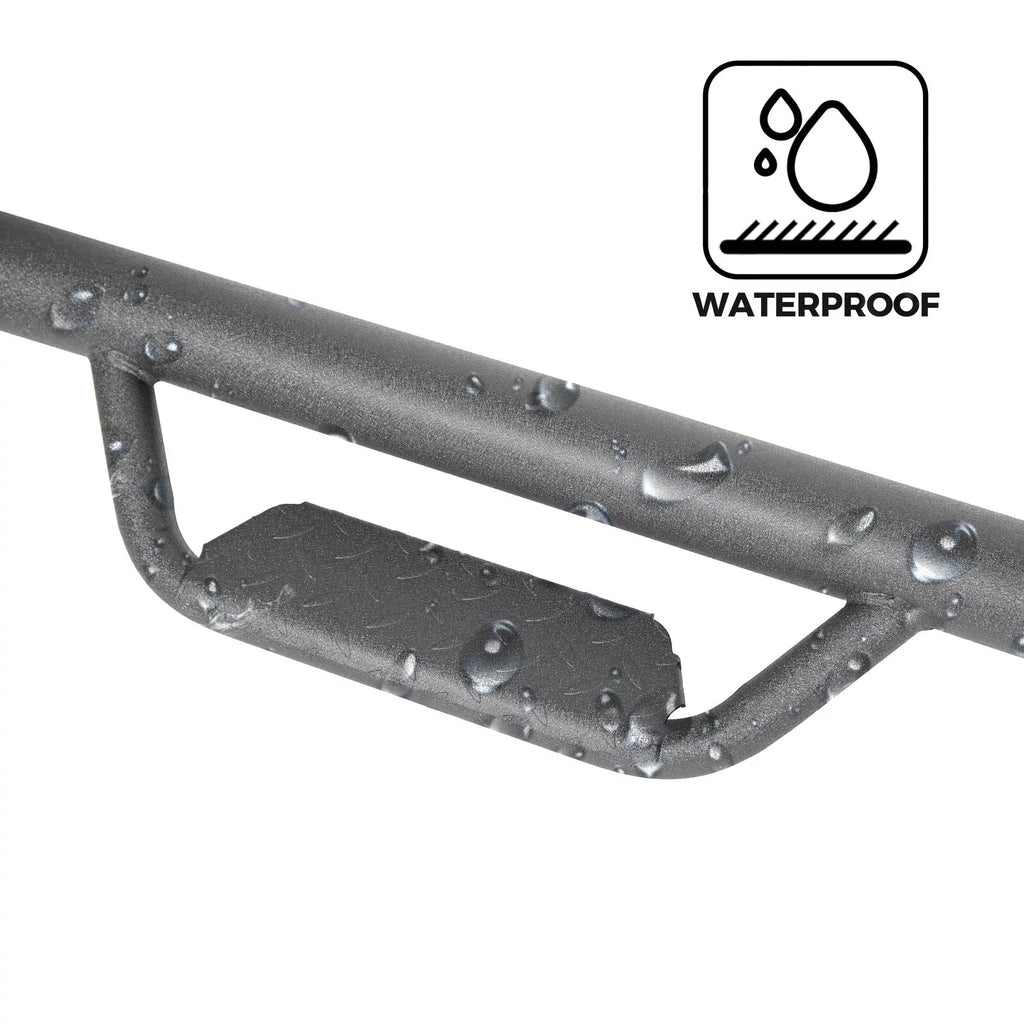 Side Steps Toyota Bar Cab Hoop Black Nerf Board Bars Dropped Door for Matte Tacoma Double/Crew 2005-2023 Running Steps Kojem