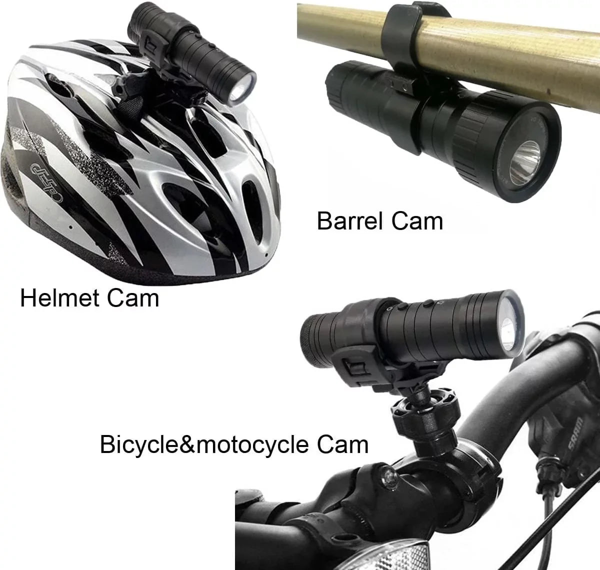 Hunting Moistureproof Camera, Action Mounted Clay Helmet Camera for Hunting Body Sport Cam and Shooting
