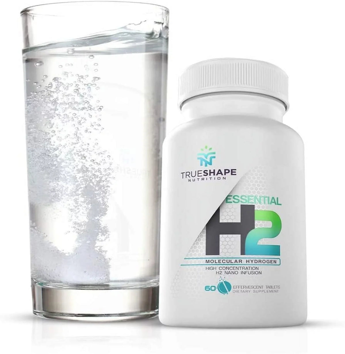 for Hydrogen Supplement Nutritional Servings) TrueShape H2 Tablets Essential (60 Moisture Fizzy Molecular Nutrition