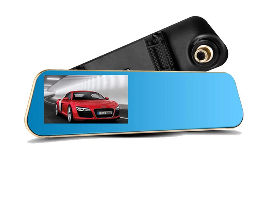 Lens 1080P X10 Camera Front System Car Dash 4.3 with with Mirror Recorder Car Parking Camera Car Inch Car Vehicles Dual Rearview , Video Reverse for Cam Video Full
