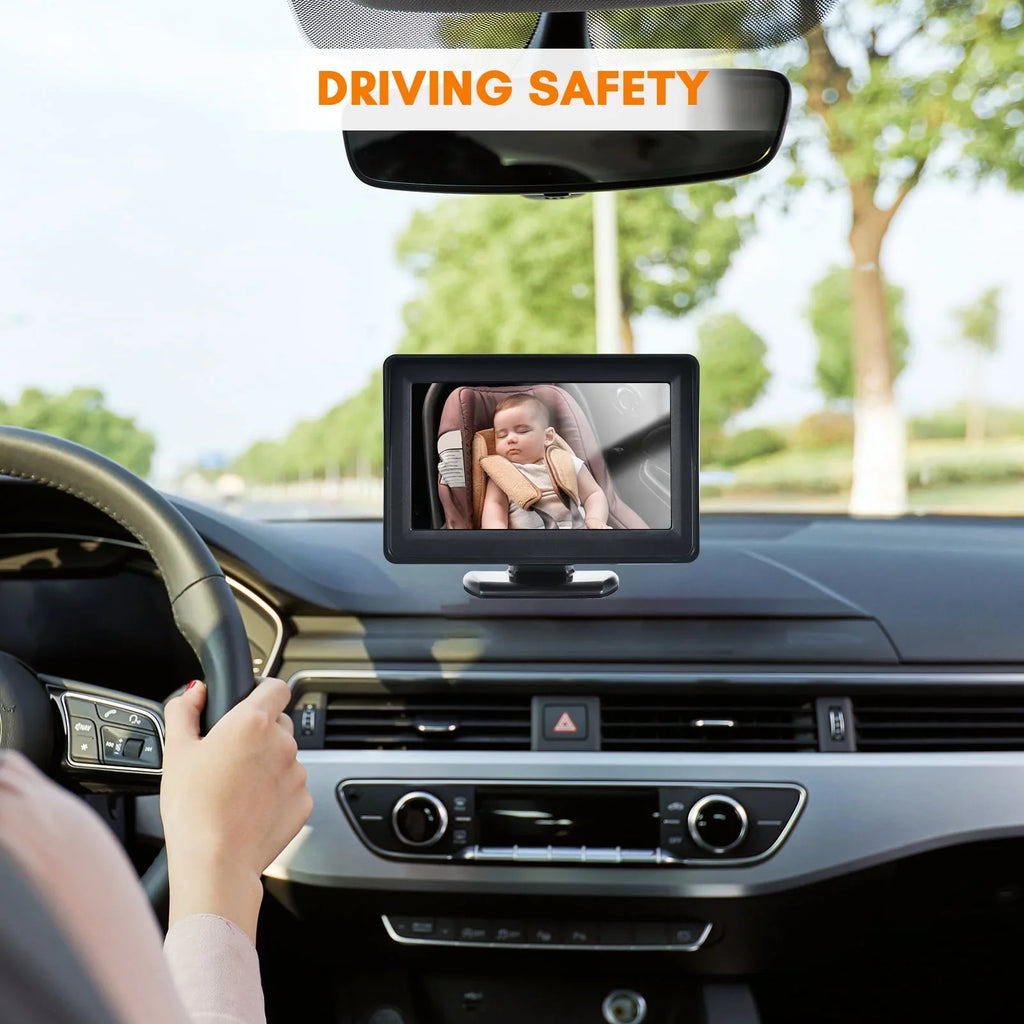 for 1080P Display Easy View Car Mirror Mirror 150° Car Car Rear Installation 4.3 Seat Inch Wide Arealer Facing Monitor Monitor Seat