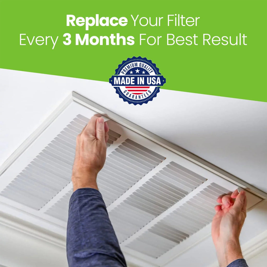 (4 Pleated Home 20x25x1 Pack) Air 6500 Filti Filter Furnace 11