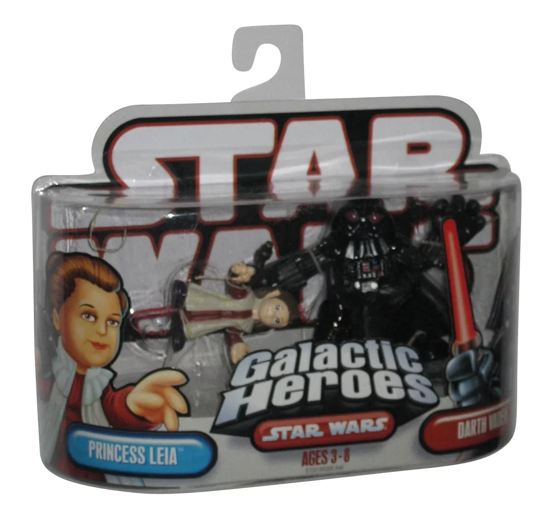 Heroes Hasbro Vader Princess Galactic Star Set Darth (2006) & Leia Wars Figure