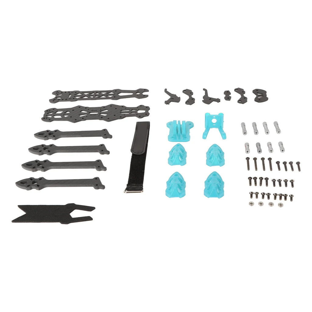 Fiber Racing Blue Quadcopter Buumin 225mm for Drone Drone Frame Carbon Frame Accessories Wheelbase Professional
