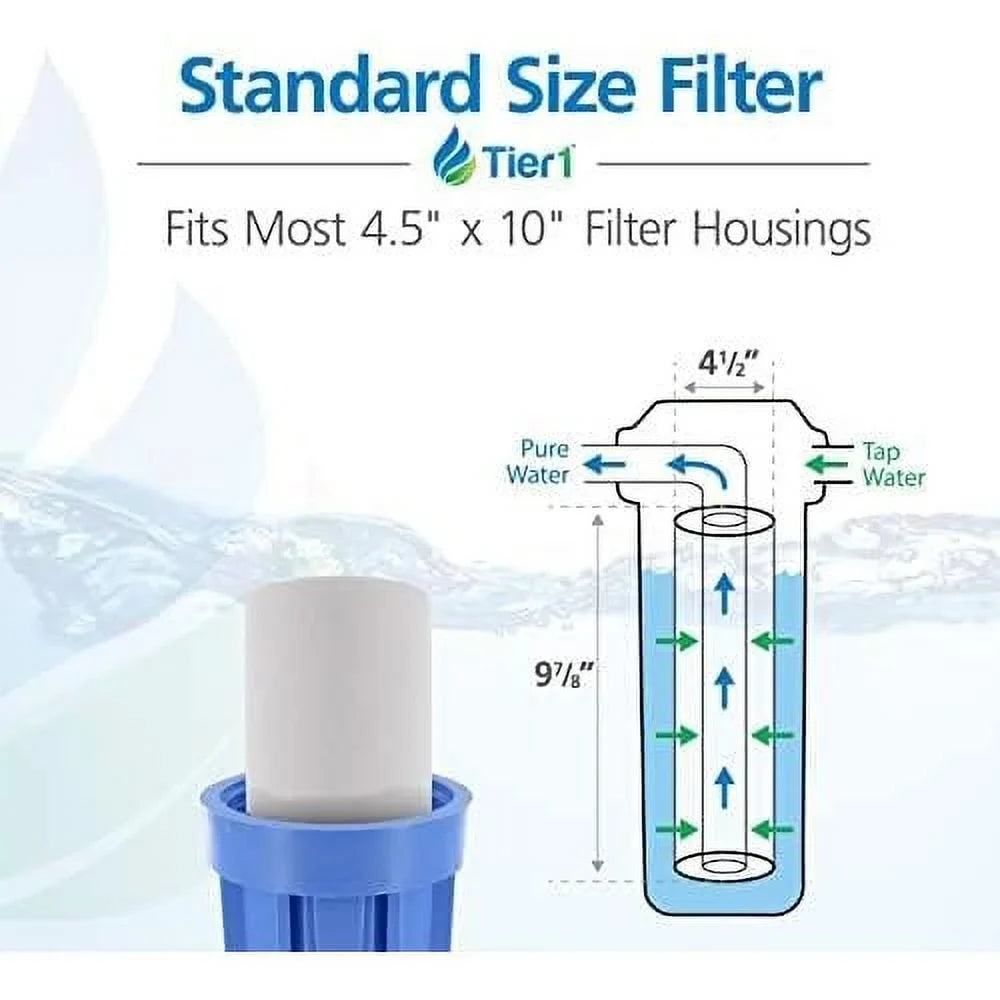 4-Pack Filter Home Fits | Cartridge | 10 With -45-1010, Moisture -45-1010, Whole Spun Hydronix Micron 10 Polypropylene Inch Replacement 4.5 Moisture House X Sediment Filter Inch