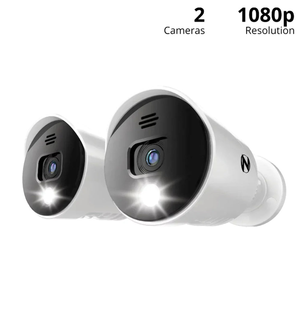 with Wired 2 Sirens Restored Premium Pack Owl (Refurbished) Add Cameras 1080p - On White Audio Alerts Spotlight - and Night