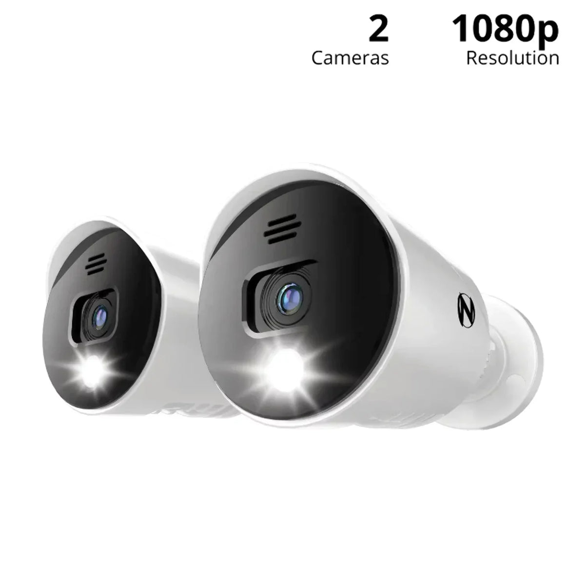 with Wired 2 Sirens Restored Premium Pack Owl (Refurbished) Add Cameras 1080p - On White Audio Alerts Spotlight - and Night