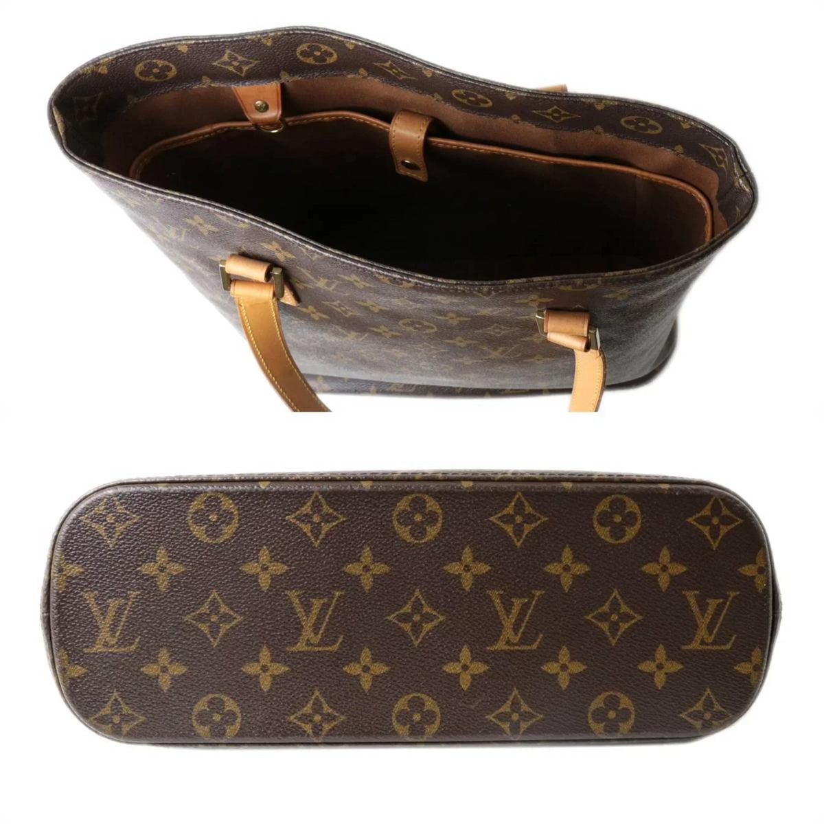 Monogram Women's Men's Bag Pre-Owned Vavan Tote Vuitton M51170 Louis Shoulder (Good)