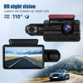 Dash Camera 1080P G-Sensor Dash Loop Vision Wide Angle Recordin Front Night Cam and 170° Rear