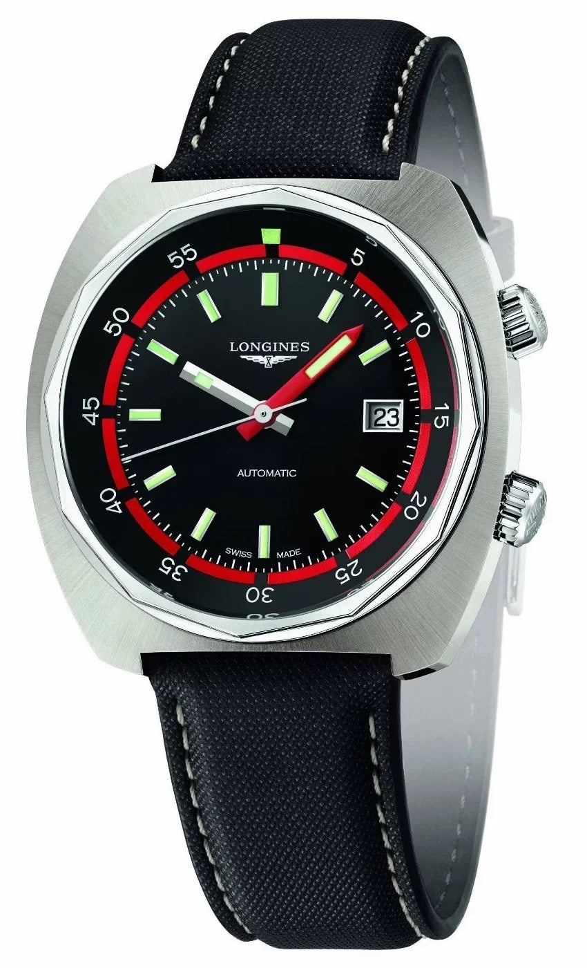 Watch L2.795.4.52.0 Diver Steel Mens Strap Longines Calendar Heritage Automatic