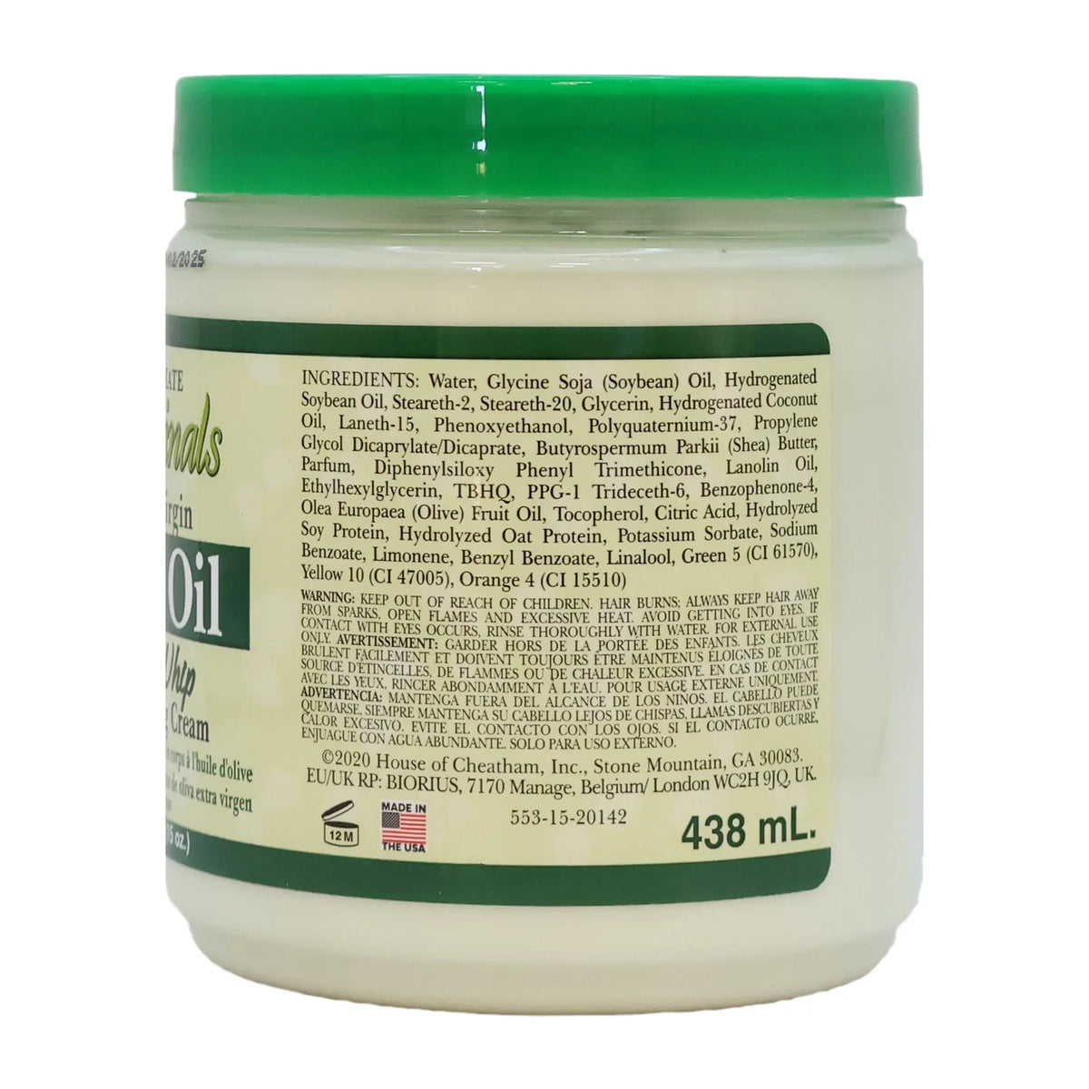 Africa's 15 Best Cream, of Pack 2 Olive Oz., Ultimate Body Organic Oil Whip