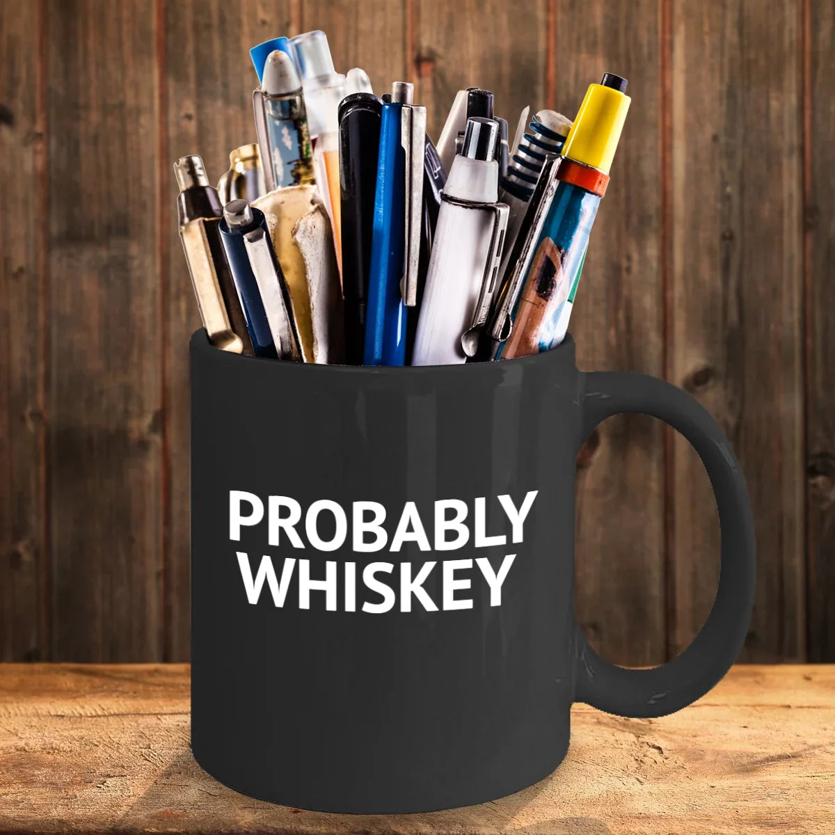 Funny Mug Whiskey lover Lover Coffee Mug- Alcohol Whiskey Mug Coffee Coffee Addict Oz Probably Mug, Quotes Black Whiskey, 11 Porcelain Mug, Coffee