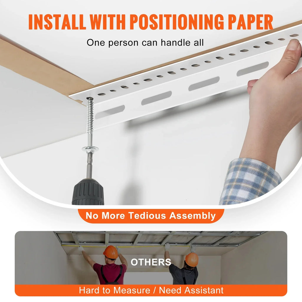 Rack Adjustable Garage Ceiling 36x72in Overhead Rack White 550lbs Storage