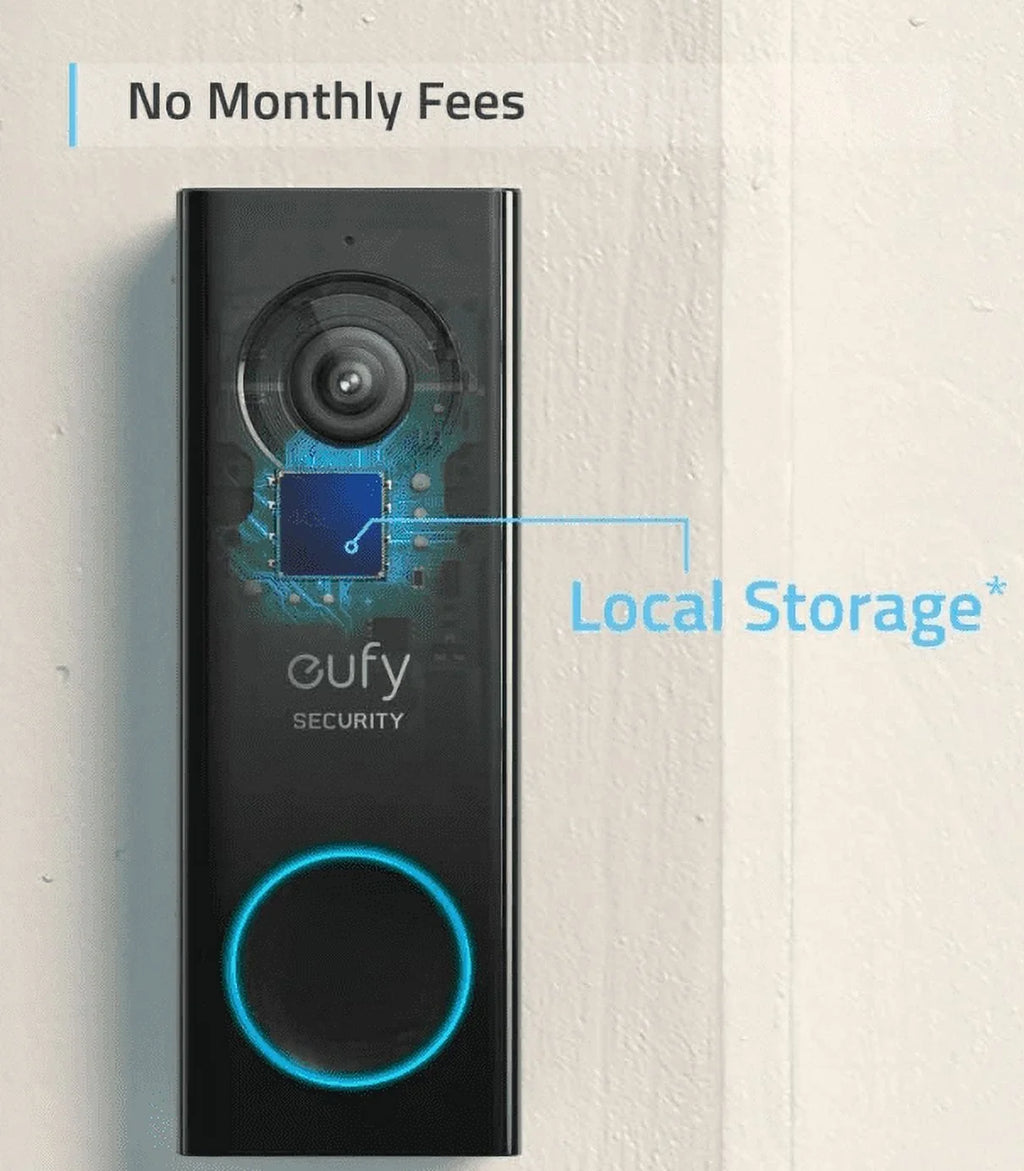 Box Security 2K Doorbell, Eufy Wi-Fi Doorbell T8200 Wires Resolution Video Open