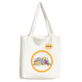 Tote Flower Chrysanthemum Sack Greenery Shoulder Expression Bag Canvas