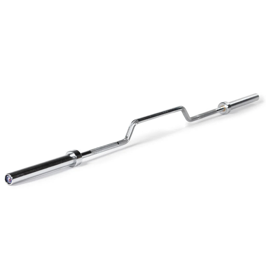 7 Bench Fitness Finish Press , Bar, Rated Olympic Cambered 600 Chrome Titan