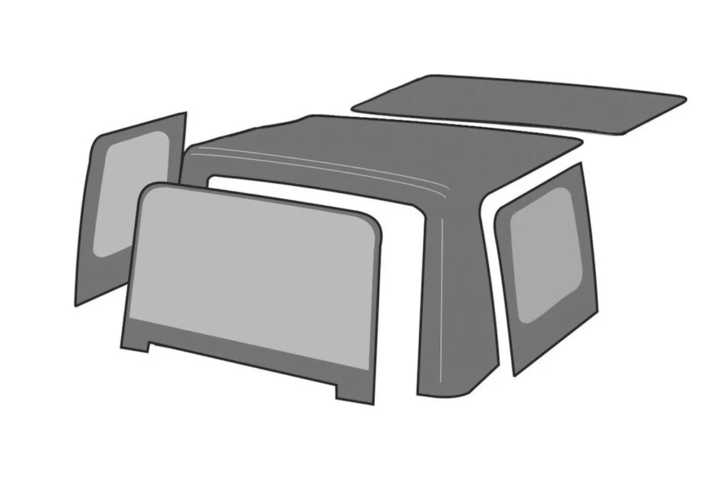 Replacement Top Rampage Spice Wrangler Door Factory by 99717 With Soft Jeep 1997-2006 Skins, RealTruck For