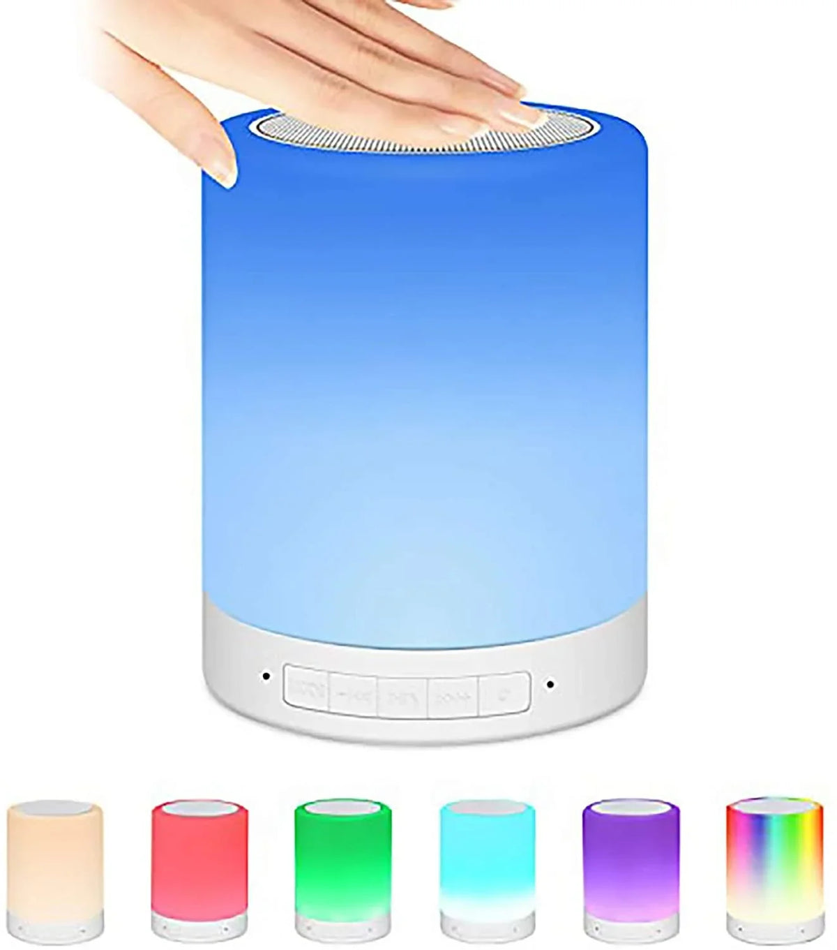 Night Speaker Bluetooth Wireless Pluggable Music Light Lamp Card clock Alarm Smart